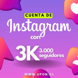 Cuenta de Instagram 3K | 3000 Seguidores | IG chile | Perfiles de Instagram